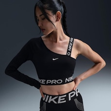 Camiseta Nike Pro Cropped Shine - Feminina