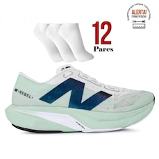 TENIS NEW BALANCE FUELCELL REBEL V4 + 12 PARES DE MEIAS - MASCULINO