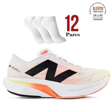 TENIS NEW BALANCE FUELCELL REBEL V4 + 12 PARES DE MEIAS - MASCULINO