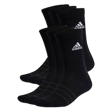 Kit Meias adidas Cushioned Sportswear Crew com 6 Pares - Adulto