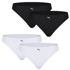 Kit 4x Calcinhas Puma Corte a Fio Adulto
