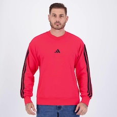 Blusão de Moletom Adidas 3S - Masculino