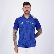 Camisa do Cruzeiro I 2024 adidas Patch Sul-Americana - Masculina