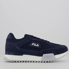 Tênis Fila Retro Blazer Marinho Branco e Prata