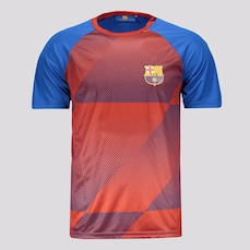 Camisa Barcelona Dry Fit Azul e Vermelha