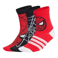 Meias adidas X Marvel Masculina-Aranha 3 Pares Infantil - Infantil
