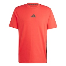 Camiseta adidas Malha Simples Essentials Três Listras - Masculina