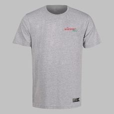 Camiseta Masculina Plus Size Cinza Mescla Algodão Prime L a Summer Pime Wss