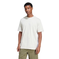 Camiseta adidas Malha Simples Essentials Três Listras - Masculina