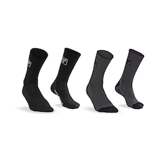 Meia Cano Médio de Ciclismo Free Force - 2 Unidades - Masculina
