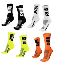 Kit Meias Corrida Hupi Run Coloridas com 4 Pares - Adulto