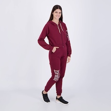 Blusão de Moletom Everlast Cropped e Calça - Feminino