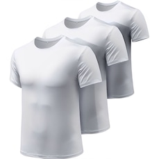 Kit com 3 Camisetas Manga Curta Slim Fitness Dryfit Masculina Proteção UV