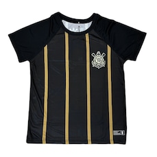 Camisa do Corinthians Raglan Gold Listrada - Infantil