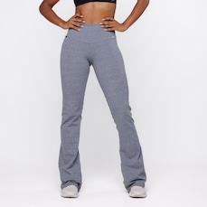 Calça Flare Orbis Fitness Compressão Cintura Alta Suplex Feminina