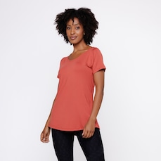 Camiseta Manga Curta Orbis Fitness Comprida Tapa Bumbum - Feminina