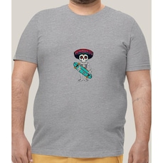 Camiseta Plus Size Masculina Prime WSS Skull Skate