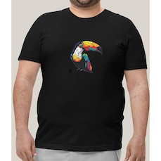 Camiseta Plus Size Masculina Prime WSS Brasil Toucan Delight