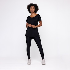 Camiseta Manga Curta Orbis Fitness Comprida Tapa Bumbum - Feminina