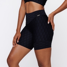Shorts Orbis Fitness Corte Assimétrico Cintura Alta - Feminino