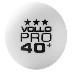 Bola Tênis de Mesa Vollo 3 Estrelas Pró 40+ - Unissex