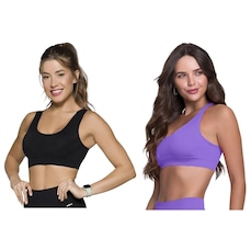 Top Canelado Selene Sem Costura - 2 Unidades - Feminino