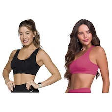 Top Canelado Selene Sem Costura - 2 Unidades - Feminino