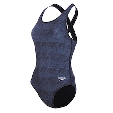 Maiô Speedo Cross Deep Map - Feminino