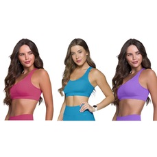 Top Canelado Selene Sem Costura - 3 Unidades - Feminino