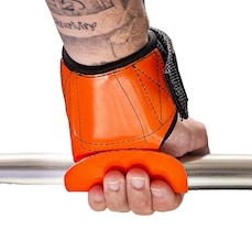 Luva de Grip Profissional Seguranca e Conforto para Crossfit Academia e MusculaÇão Laranja