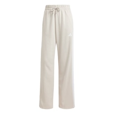 Calça Moletinho adidas Barra Aberta Essentials Três Listras - Feminina