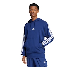 Blusão de Moletinho Capuz adidas Essentials 3-Stripes - Masculino