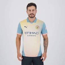 Camisa Polo do Manchester City 24/25 Puma Masculina Fourth Torcedor