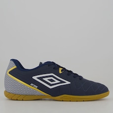 Chuteira Umbro Attak Eternal Futsal Marinho e Bran