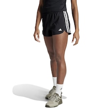 Shorts Adidas Cintura Alta Pacer Três Listras Feminino