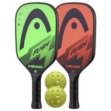Kit 2x Raquetes de PickleBall Head Flash + 2 Bolas