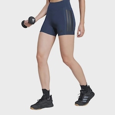 Shorts Legging adidas Optime Três Listras 1/4 - Feminino