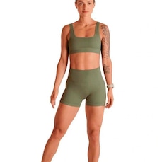 Shorts Lupo Aff Canelado - Feminino