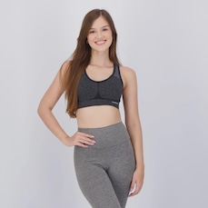 Top Selene Sem Costura Mescla - Feminino