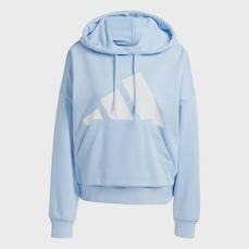 Blusão de Moletom Capuz adidas Essentials Big Logo French Terry Loose - Feminino