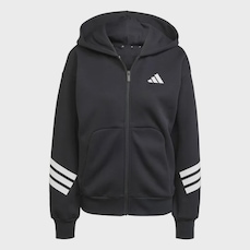 Blusão de Moletom Capuz adidas Future Icons 3 Listras - Feminino