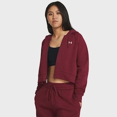 Blusão de Moletom Under Armour Rival Fleece Crop - Feminino