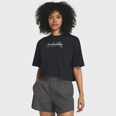 Camiseta Under Armour Boxy Crop Branded - Feminina