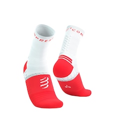 Meia de Compressão Compressport Cano Médio Pro Marathon Socks V2.0 - Adulto