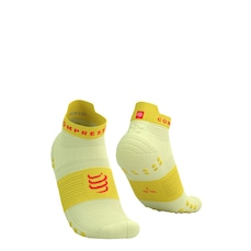 Meia de Compressão Compressport para Corrida Cano Curto Run Low V4 - Adulto