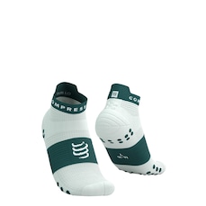 Meia de Compressão Compressport para Corrida Cano Curto Run Low V4 - Adulto