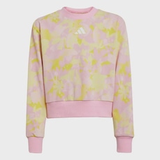 Blusão de Moletom adidas Season Essentials Flower - Infantil
