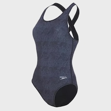 Maio Natação Speedo Cross Deep Map Costas Abertas - Feminino