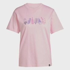 Camiseta Estampada adidas Lounge Food - Feminina