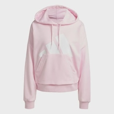 Blusão de Moletinho Capuz adidas Folgado Essentials Big Logo - Feminino